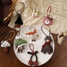 卡通布艺手工小熊蘑菇充棉饰品发夹儿童项链配件服装辅料配饰挂件