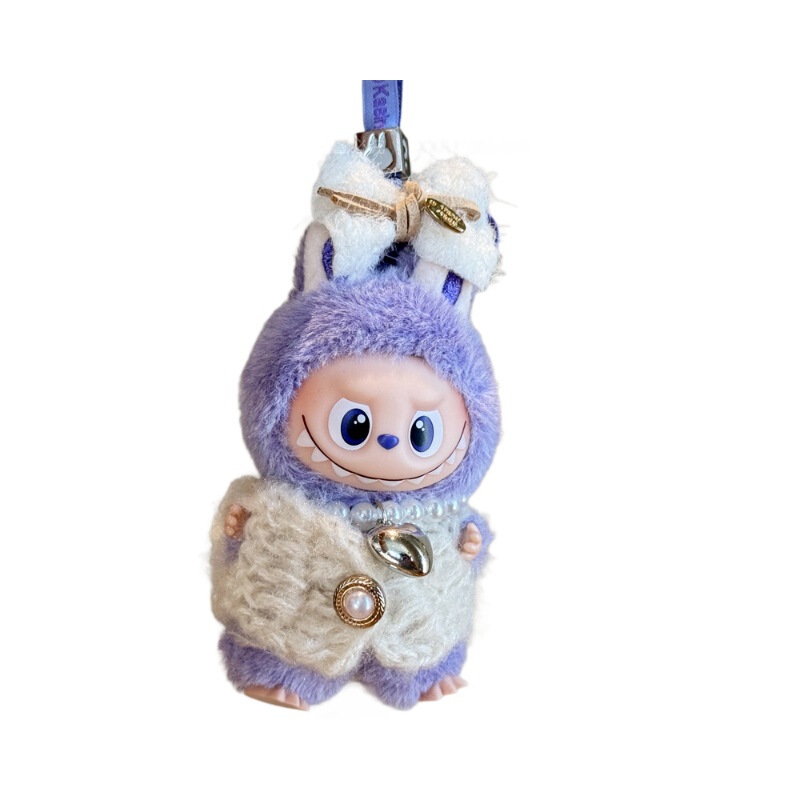 labubu娃衣mini4代拉布布衣服搪胶公仔心底密码钥匙扣挂机着替穿|undefined