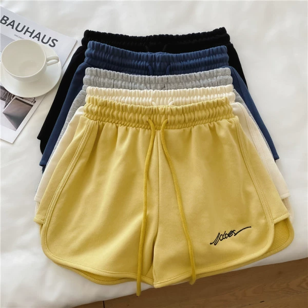 Summer sports shorts, trousers for leisure, oversize, high waist, loose fit