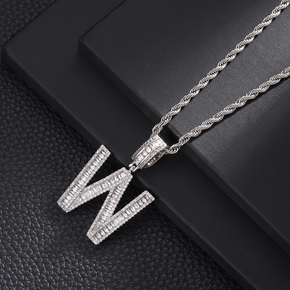 W + 20inch Twist Chain (silver)