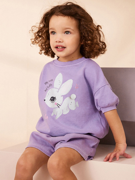 Little maven Cute summer children's cartoon cotton set