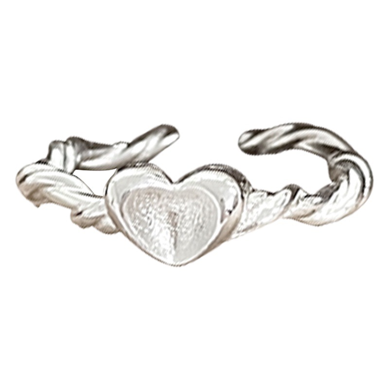 Plain Circle 925 Silver Ring Does Not Fade Niche Design Ins Style Jewelry Simple High-End Sterling Silver Ring Wholesale for Women