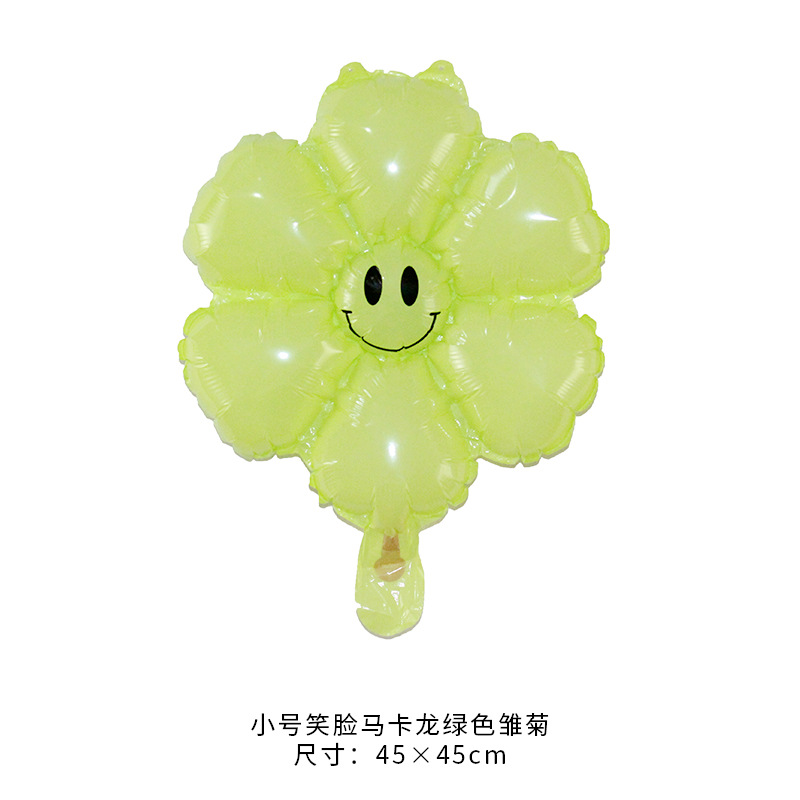 Globo de Aluminio en Forma de Margarita, Decoración Blanca Coreana para Fotos de Cumpleaños y Bebés