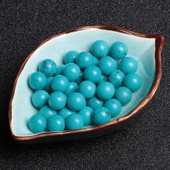 最適化緑松石円珠散珠diy手作りアクセサリー珠文游星月菩提手串隔珠部品