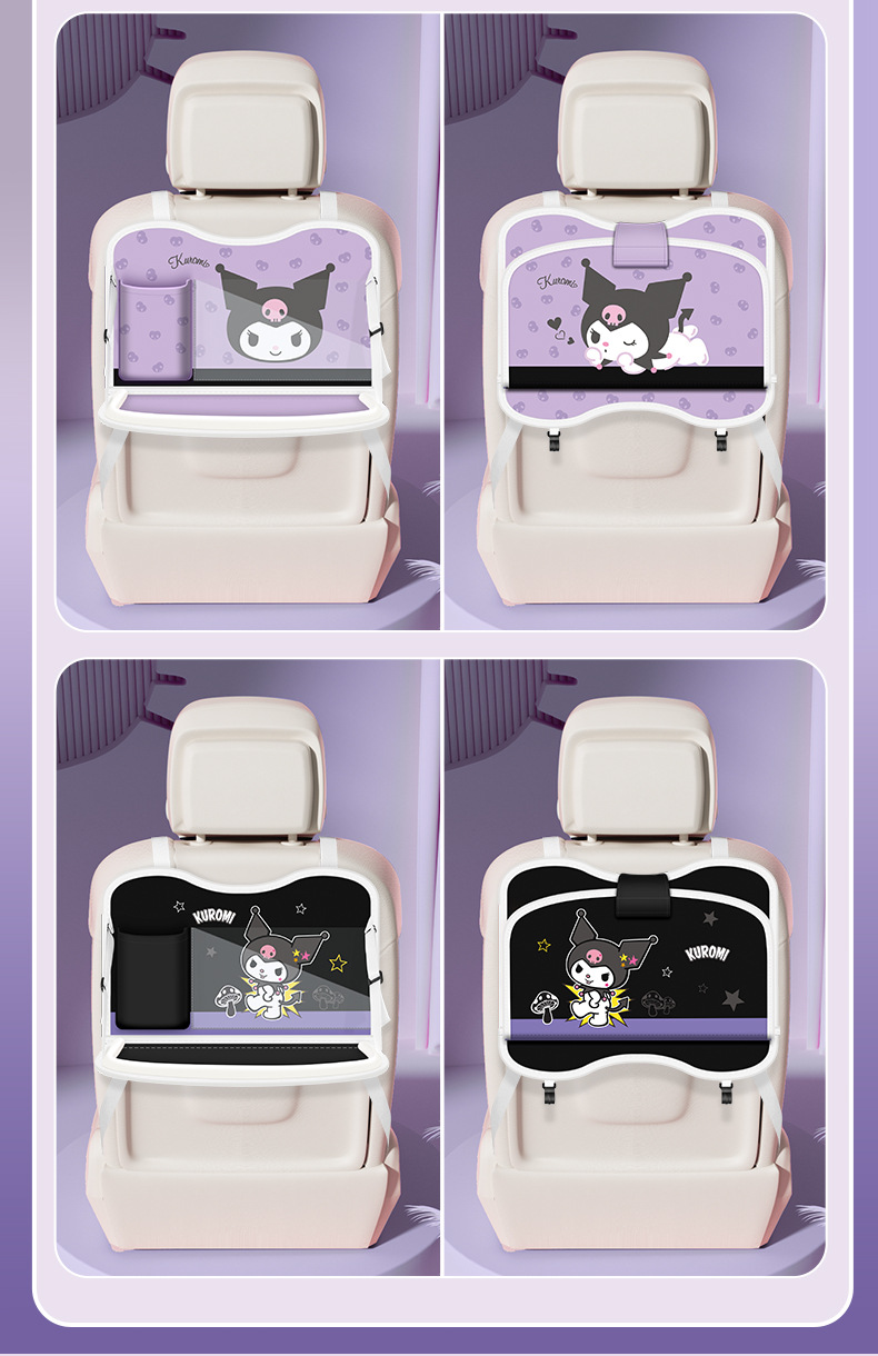 Car Garbage Bag Storage Bag Car Chair Back Bag Touch Screen Transparent Pocket Storage Bag Foldable Dining Table Storage Bag