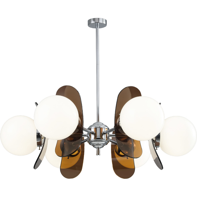 Lámpara de la sala de estar de la casa de viento medieval simple lámpara de comedor estilo de diseño artístico retro lámpara de vidrio Zhongshan L335
