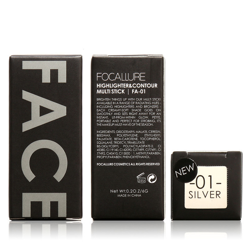 Highlighter and Contour Stick in Different Light