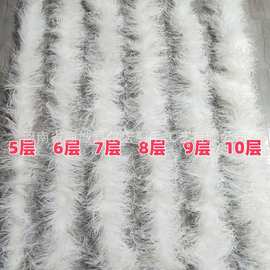 鸵鸟毛条13-15cm长丝火鸡绒条 舞台服装演出围巾场景装饰辅料手工