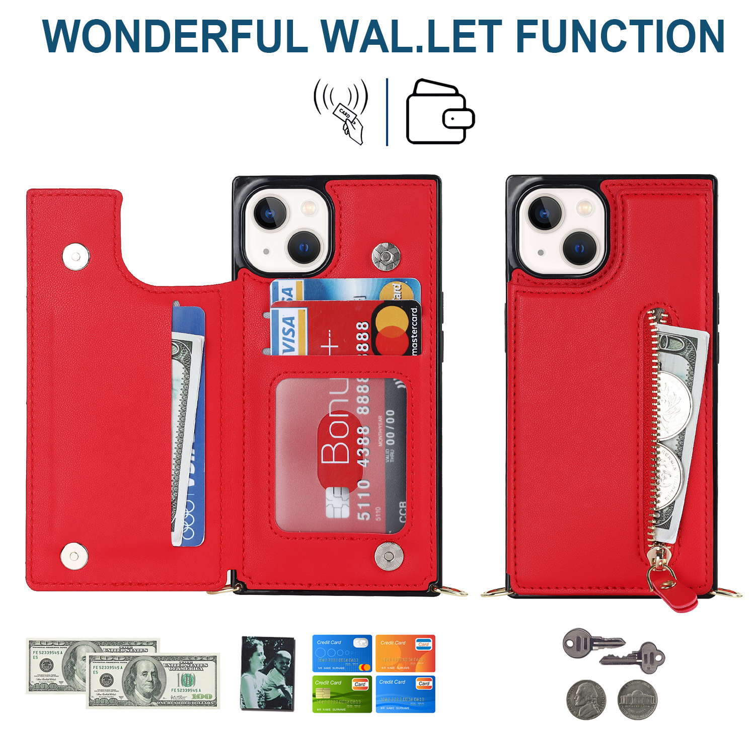 Handyhülle Aus Leder Für Iphone Pro Umhängetasche Mit Band_voghion.com