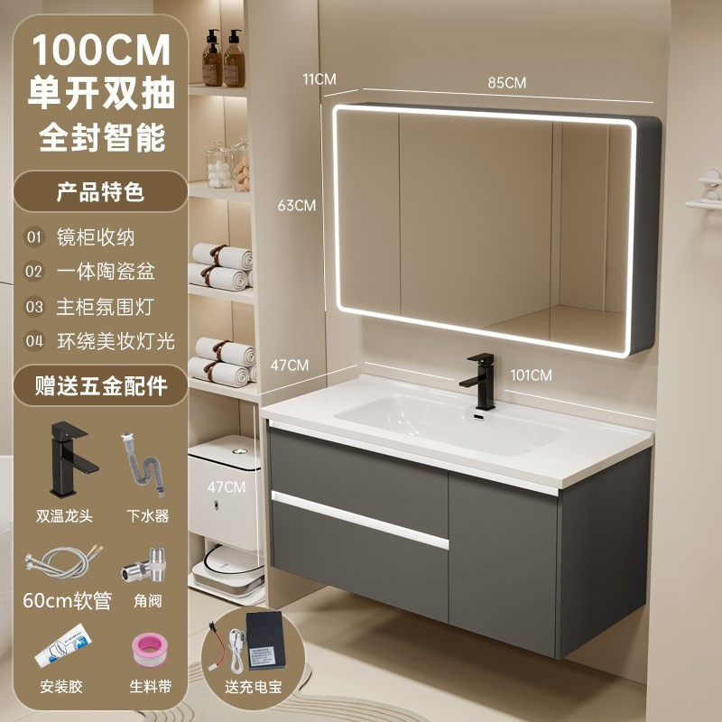 gabinete de baño de aluminio espacio lavabo cerámico de mano lavabo gabinete combinado lavabo lavabo lavabo