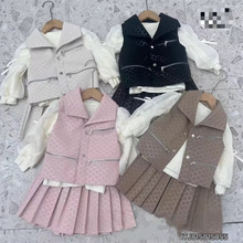 �ﶬ��ŮͯС���L�tɫ����ȹ���bŮ���R�A+��ȹ��ë��ͯ�������b