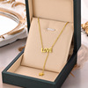 Fashionable necklace stainless steel, chain for key bag , simple and elegant design, does not fade, wholesale