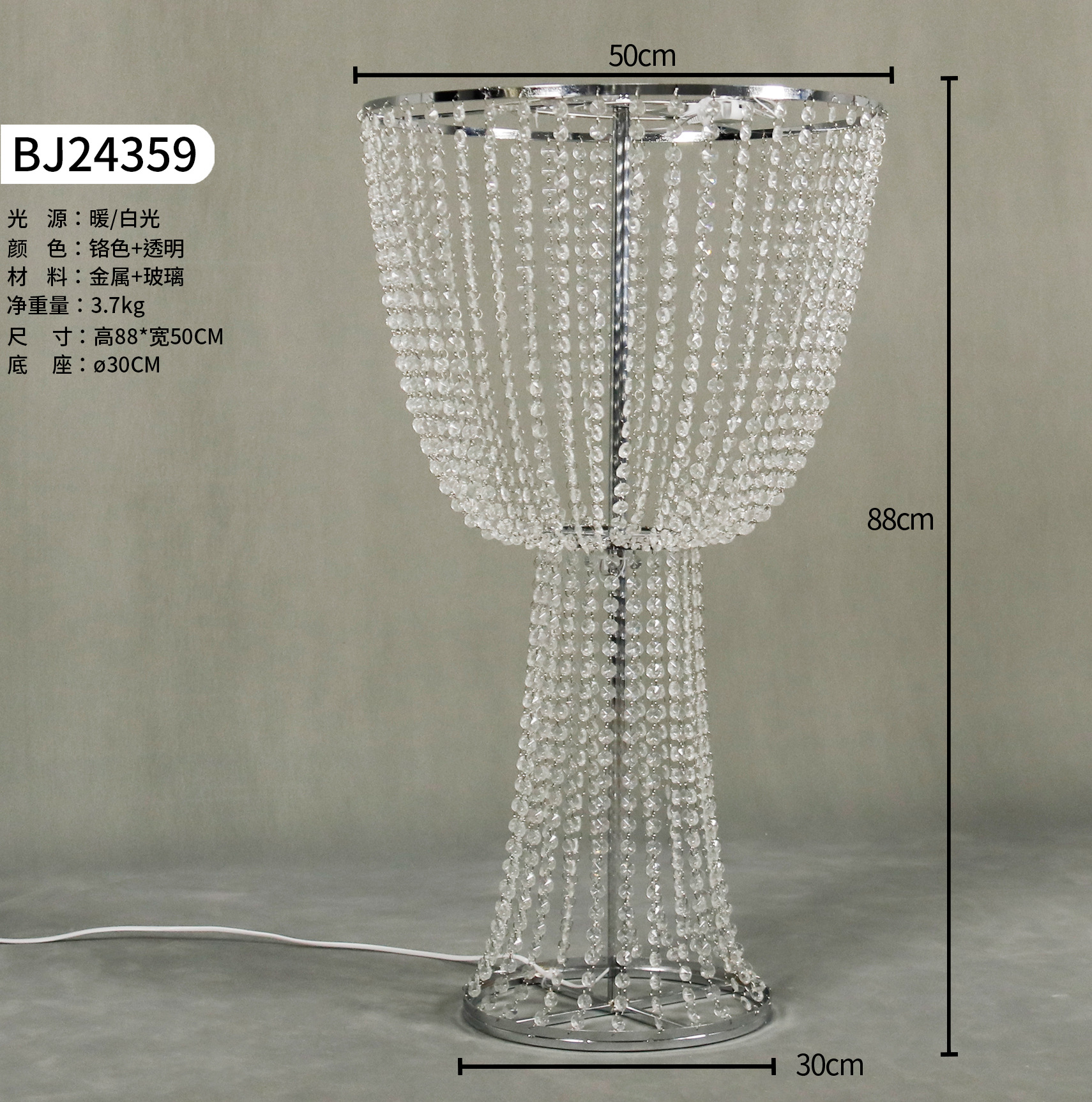 Colgante de metal lámpara guía de vidrio floral mesa de comedor de hotel boda decoración floral estante de flores de perlas de octogón