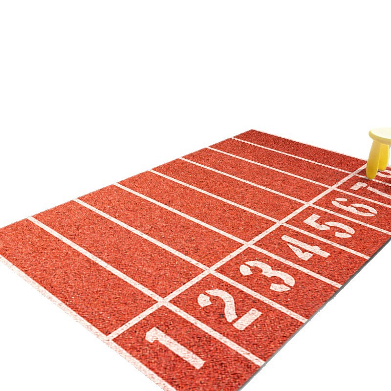 Exportación transfronteriza alfombra de sala de estar gran tamaño alfombra de lana de cristal alfombra de fútbol infantil alfombra de decoración americana resistente a la suciedad