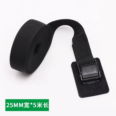 Fixing Belt, Trailer rope/net/strap - black-25mm-5m