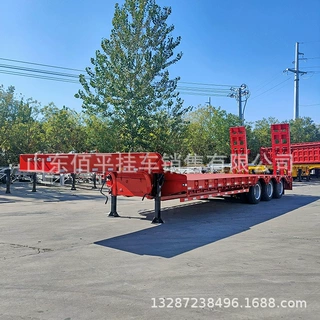 框架罐式运输挂车 抽拉式低平板半挂车 全挂平板车 二手拖车