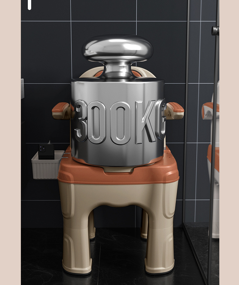 Adult mobile toilets, indoor armrest toilets for the elderly, pregnant women, the disabled and patients, cushioned backrest chairs undefined