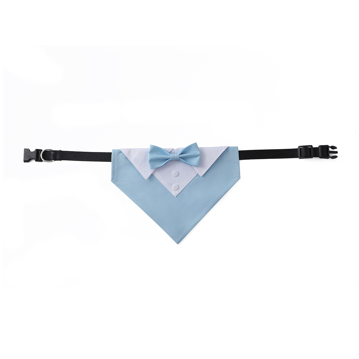 TANPOPO nuevo producto transfronterizo perro grande estilo británico traje de boda collar de perro toalla de saliva para mascotas toalla triangular de perro