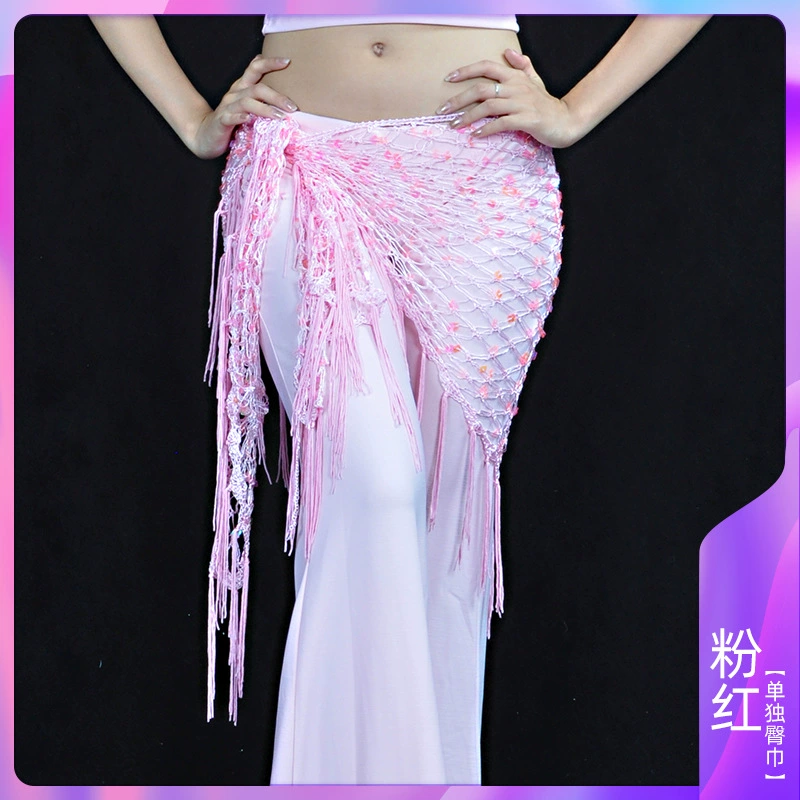 Треугольный шарф-шаль Belly Dance костюм для Belly Dance пояс для талии, хвостовой шарф сомбреро с бисером