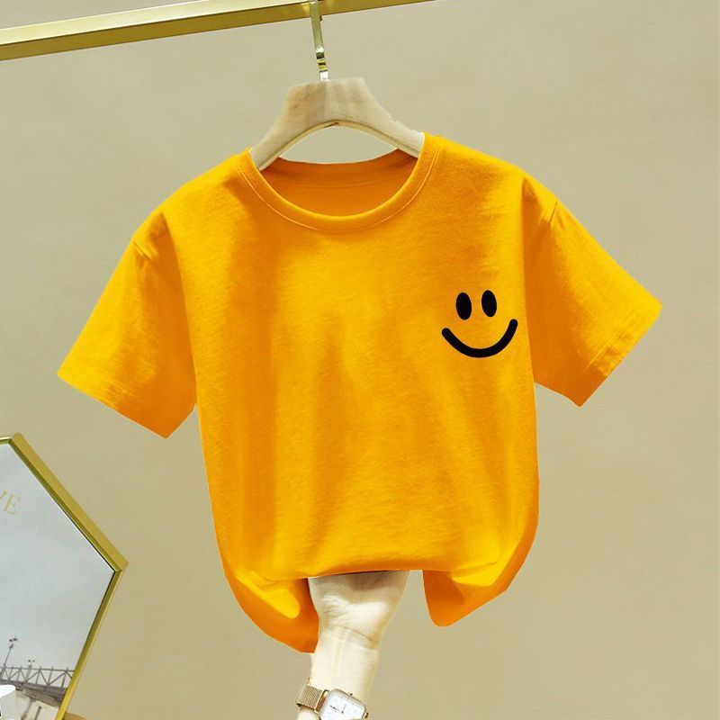 3Dプリント純綿4人家族半袖Tシャツ親子着用2025春シンプルでスタイリッシュ|undefined
