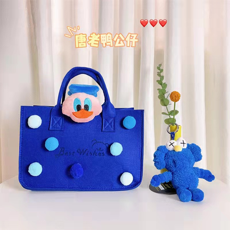 Bolso de regalo de cumpleaños de vino de luna llena bolsa de regalo de dibujos animados de fieltro bolso de regalo de dibujos animados