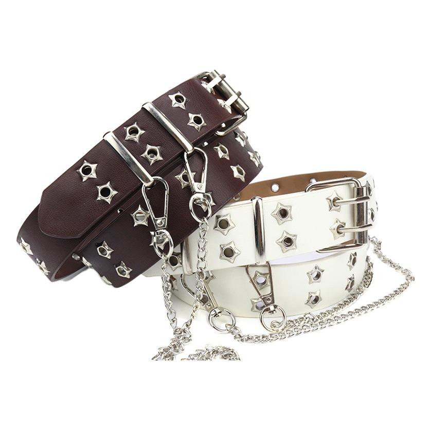 Cadena de cinturón de mujer punk de estilo coreano transfronterizo y2g diseño Cinturón de pantalones vaqueros decorativos para mujer cinturón