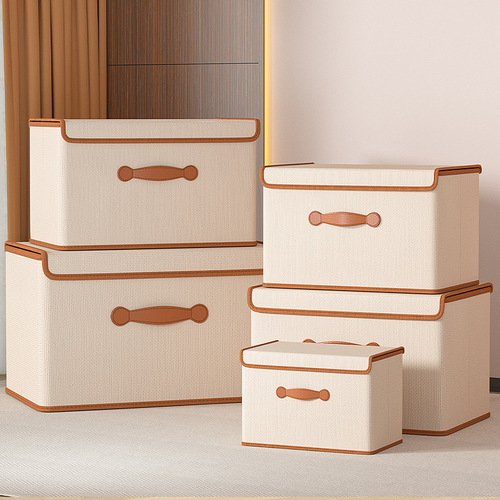Home clothing storage box home wardrobe underwear storage box organizer box with lid for clothing quilt storage basket bag