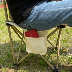 Portable Outdoor Folding Chair with Side Pockets Fishing Bench Camping Gear Backrest Stool Artistic Sketching Fabric Folding stool