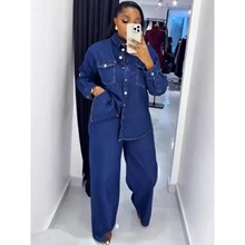 C 94322 Retro Denim Jacket Set �͹�ţ�����b �羳�W�����R