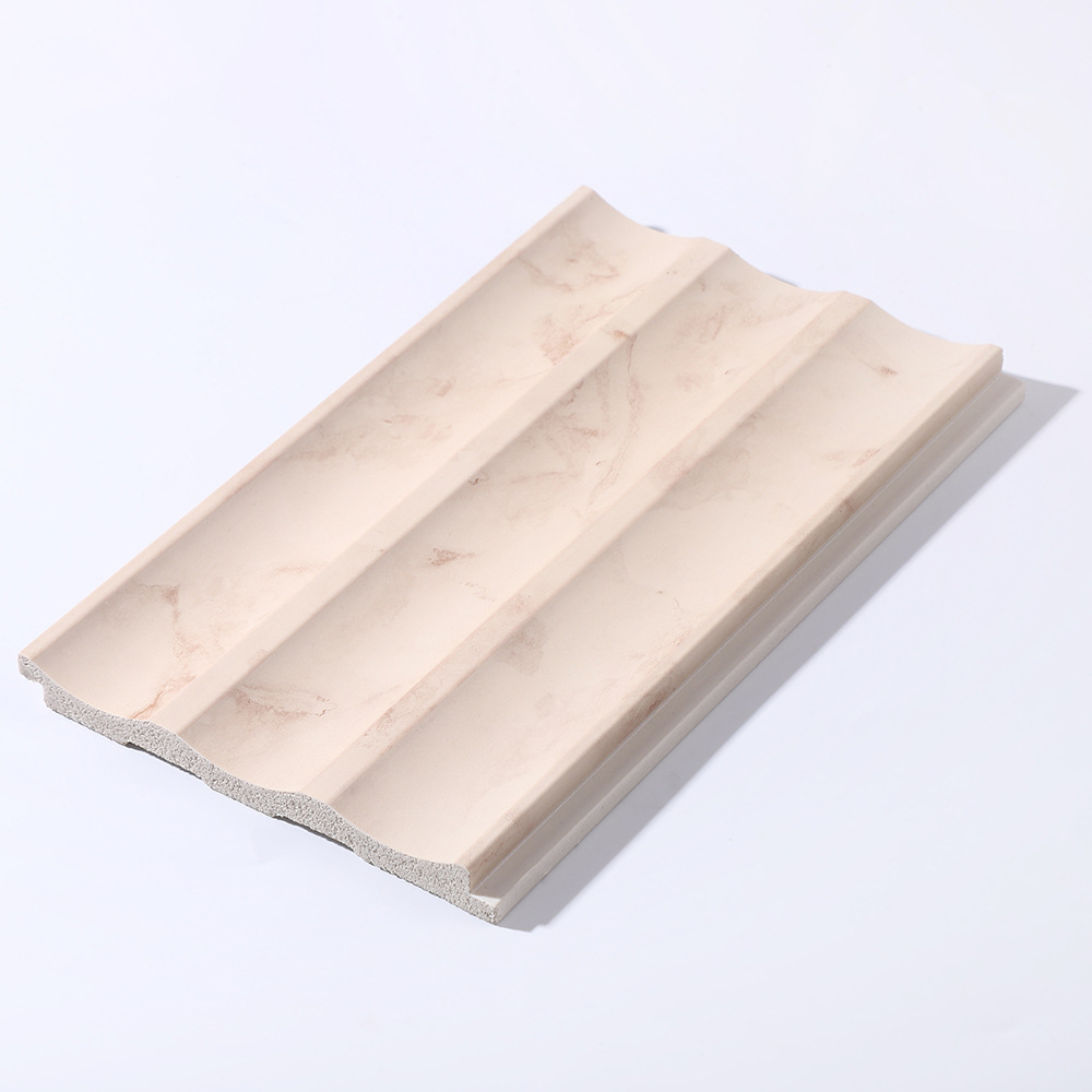 PS发泡格栅板现代简约装饰材料木纹客厅电视背景墙装饰线板护墙板