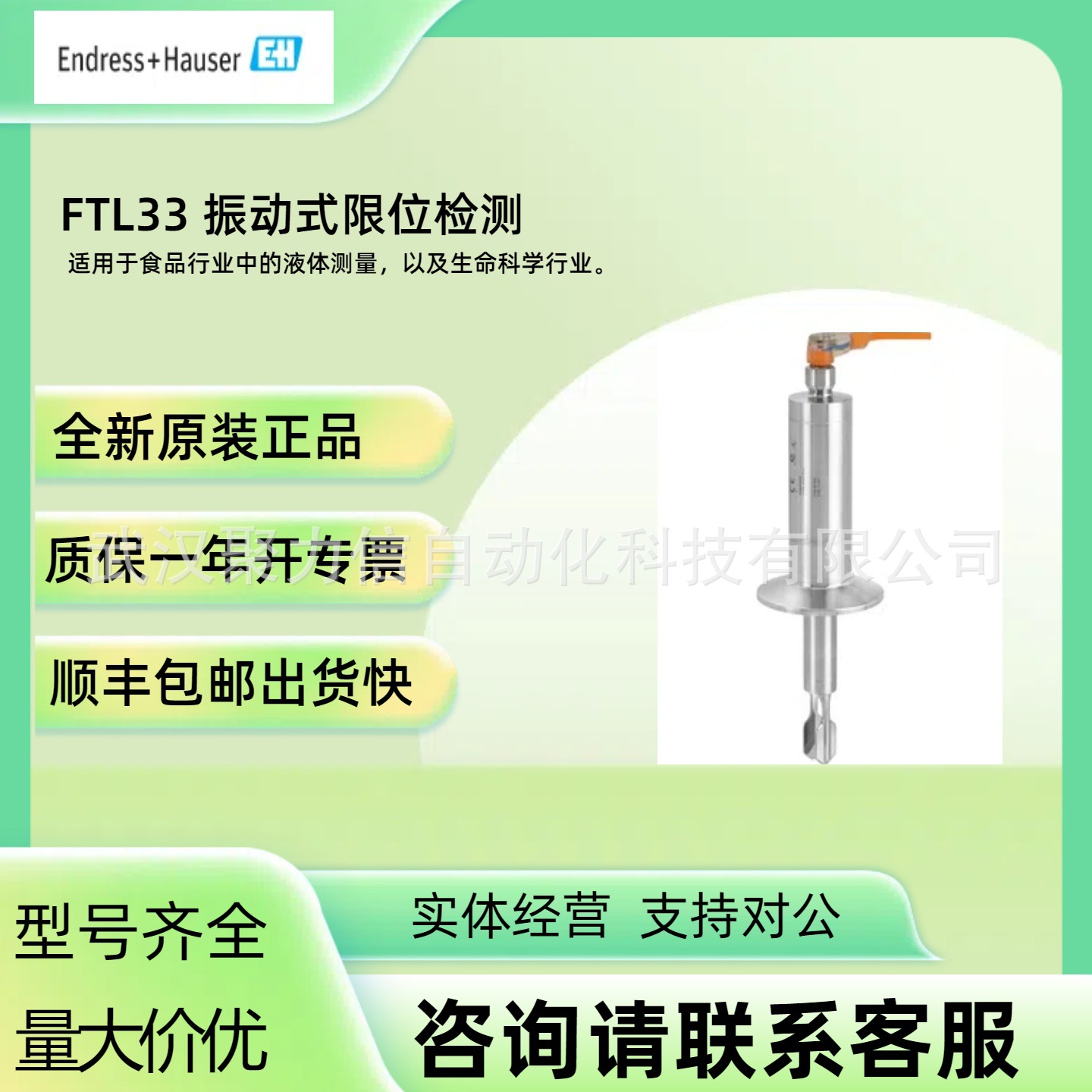 E+H恩德斯豪斯   音叉液位开关 FTL50H-ATC2AD2G6A  全新原装正品