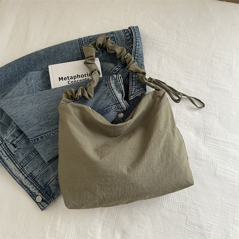 nubes pliegue correa de hombro lienzo bolsas de hombro simple perezoso para viajar