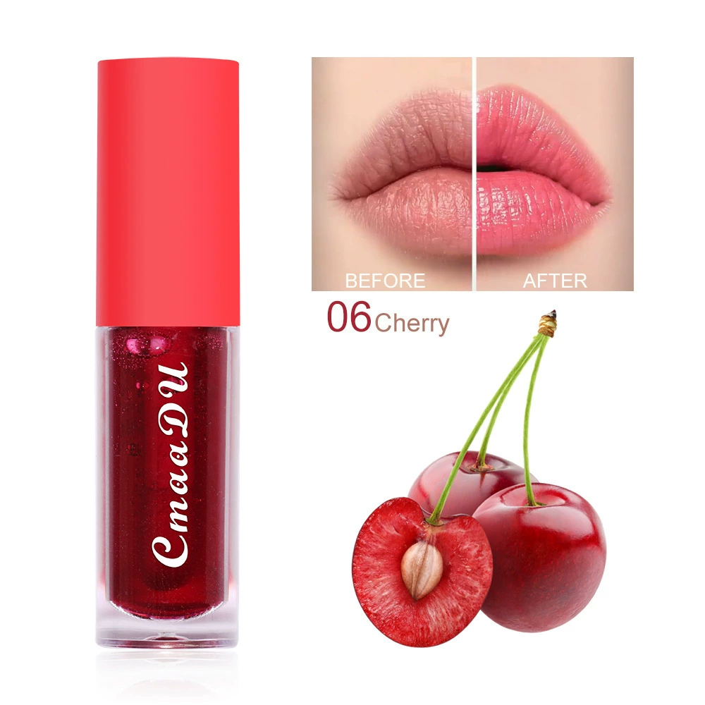 Lip gloss moisturizing nutritious lipstick, 6 fruit-flavored shades, 2 ml