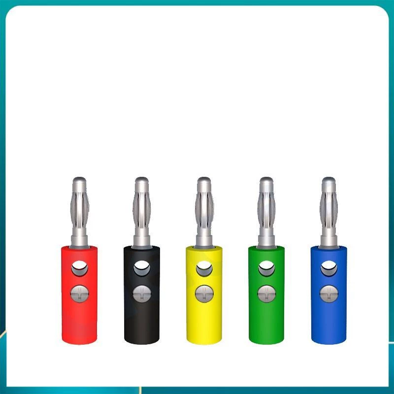 4MM банановый штекер Тип светильника без сварки винт банановая головка усилитель динамика мультиметр пробный штекер