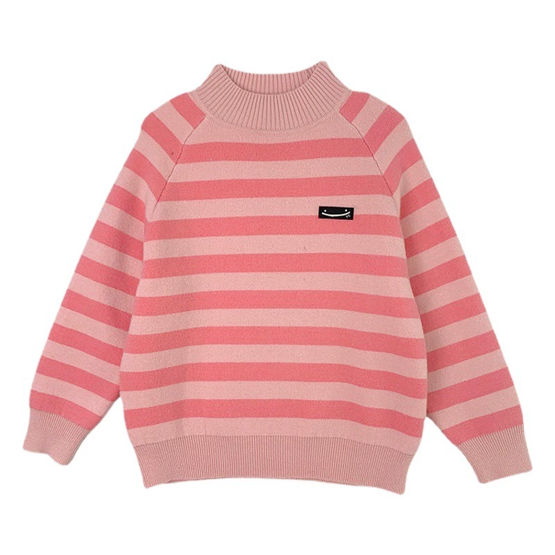 Детский свитер 2025: новая коллекция осень-зима, флисовая подкладка, универсальный трикотаж, утепленная детская одежда, базовая кофта для малышей