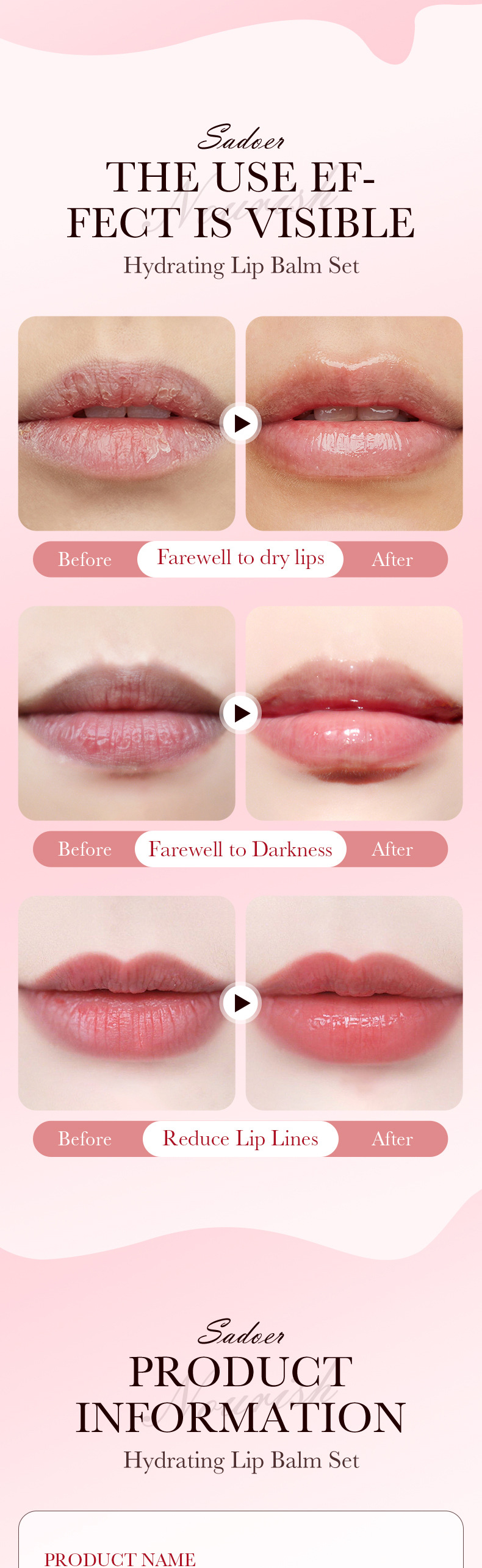 Casual Solid Color Plastic Lip Balm display picture 3