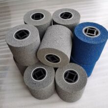 灰色黑金刚砂轮不锈钢橡胶轮金属拉丝轮弹力抛光轮砂布轮磨头沙轮