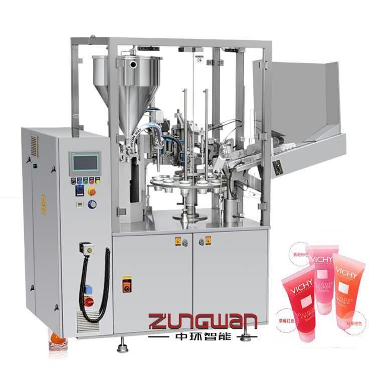 自动牙膏软管灌装封尾机_ZHF-1980N软管灌装封尾机出厂价