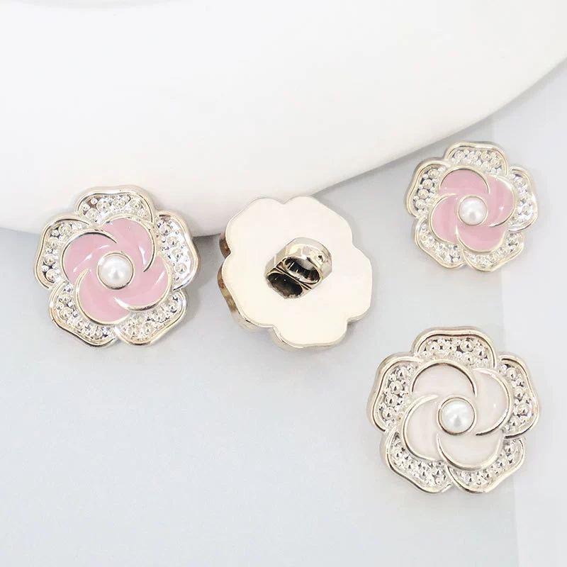 Рубашка на пуговицах женские нежные цветы высокого класса пластиковые пуговицы Daquan жемчужная пряжка аксессуары рубашка юбка декоративная пуговица