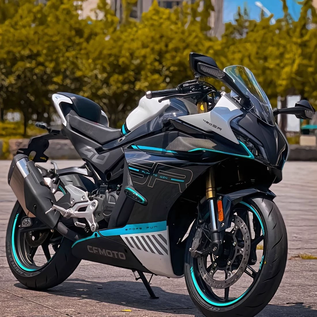 Мотоцикл Chunfeng 450SR 250SR 450RR — двухцилиндровый, с водяным охлаждением, спортбайк