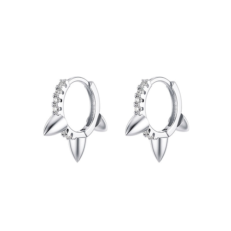 Holiday, Banquet, Travel Occasion Brass Material Geometric Pattern 1 Pair Elegant Lady Simple Style Geometric Inlay Brass Zircon Earrings