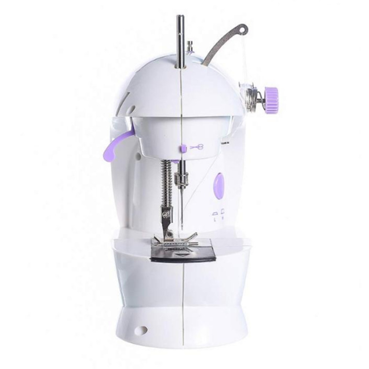 跨境供应202缝纫机小型带灯美规欧规澳规英规电源家用迷你缝纫机