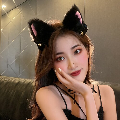 Internet celebrity cat ear hairband hair accessory female fox headband headband cos maid animal ear hairpin cat cute hairpin