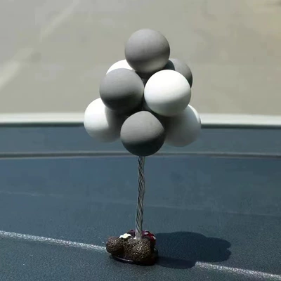 Box Wholesale, Car ornaments - white-gray-balloon