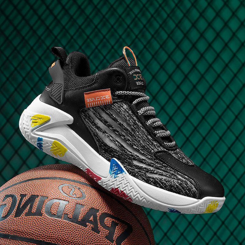 Męskie, modne, sportowe, studenckie buty do koszykówki z grubą podeszwą, buty do biegania i rekreacji, nowy model 2024_voghion.com