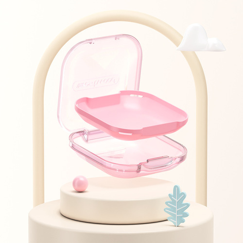 Braces box, invisible braces box, retainer storage box, dental correction, portable denture storage box, cleaning