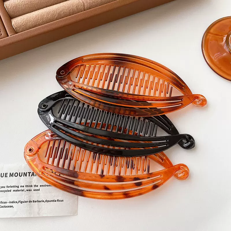 高级感香蕉夹抓夹女2024新款后脑勺鲨鱼夹半扎发夹高马尾固定夹子