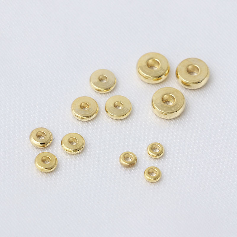 Diameter 3mm, Diameter 4mm, Diameter 5mm Jewelry Making Size 10 PCS/Package Diameter 3mm Diameter 4mm Diameter 5mm Copper 18K Gold Plated Solid Color Polished Spacer Bars