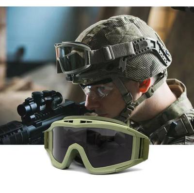 CS军迷战术护目镜抗冲击防雾户外眼镜安全护目镜套装厂家批发|ms
