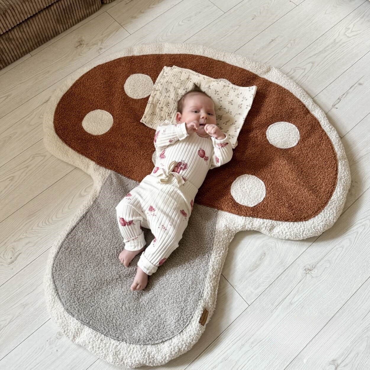 Ins Mushroom Bear Head Carpet Game Blanket Children's Climbing Mat Baby Crawling Mat Game Mat